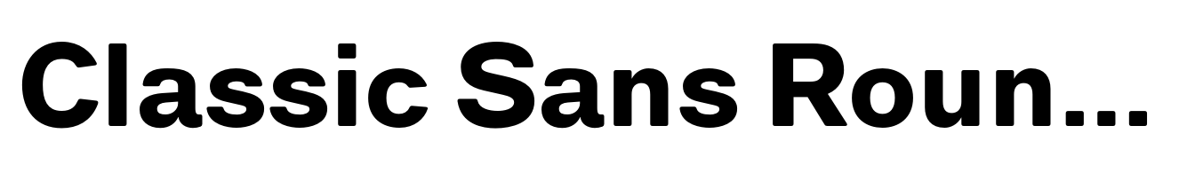 Classic Sans Rounded Black